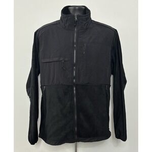 New Mens Fourcast Ultimate Choice Black Sherpa Lined Jacket Coat Size Medium